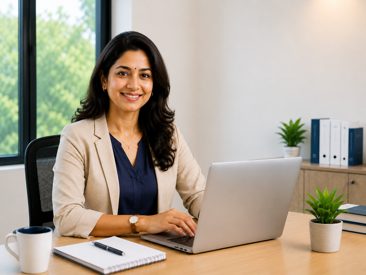A Varaisys team member working on the platform